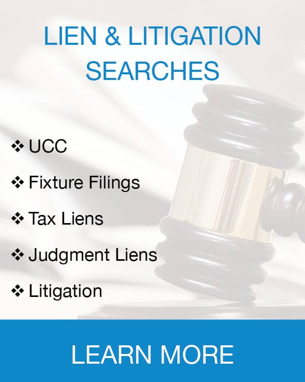Lien & Litigation Searches